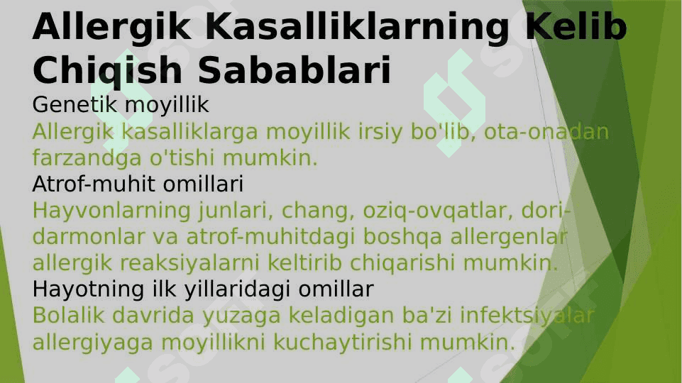ALLERGIK KASALLIKLAR KELIB CHIQISHI KECHISHI DIAGNOSTIKASI 3