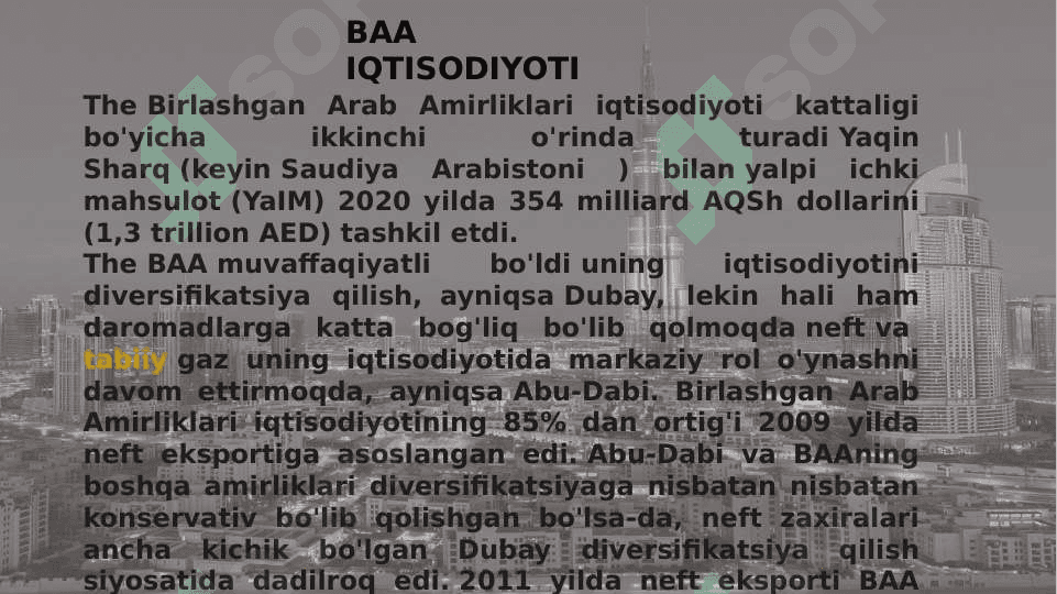 BIRLASHGAN ARAB AMIRLIGI 7
