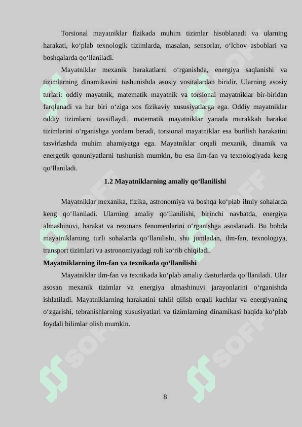 Mayatniklar va ularning ishlash prinsplari 8
