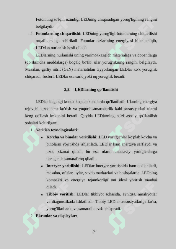 Fotodiod va nurlanuvchi diodlar 7