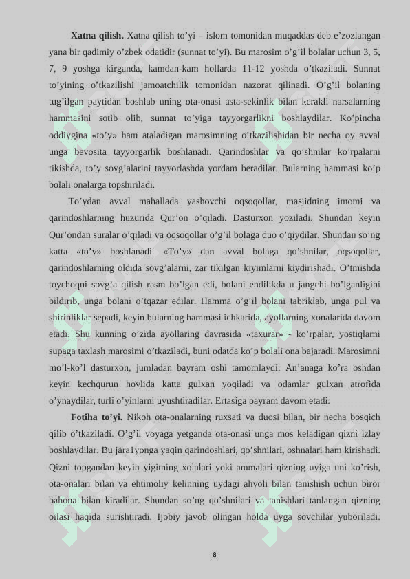 Tarbiyada oilaviy udumlar va an’analar 8