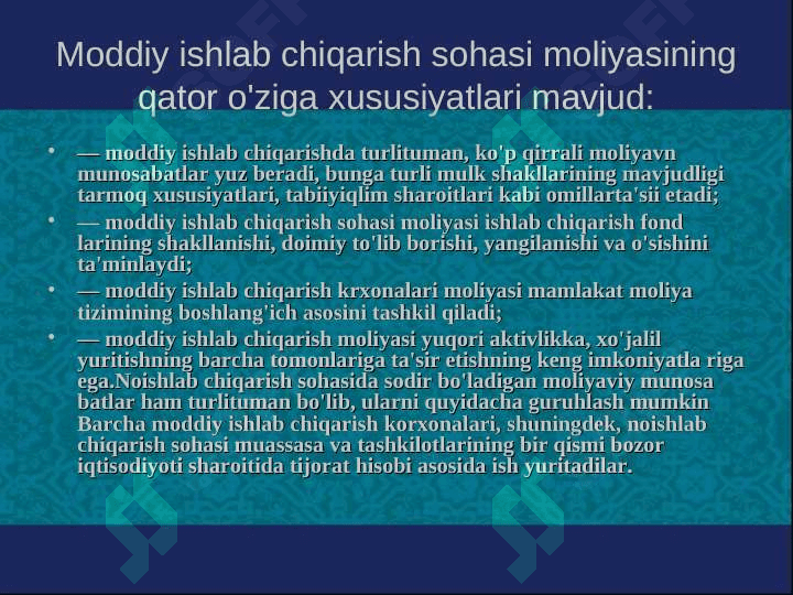 Korxonalarda moliyaviy xoʻjalik faoliyatining asoslari 5