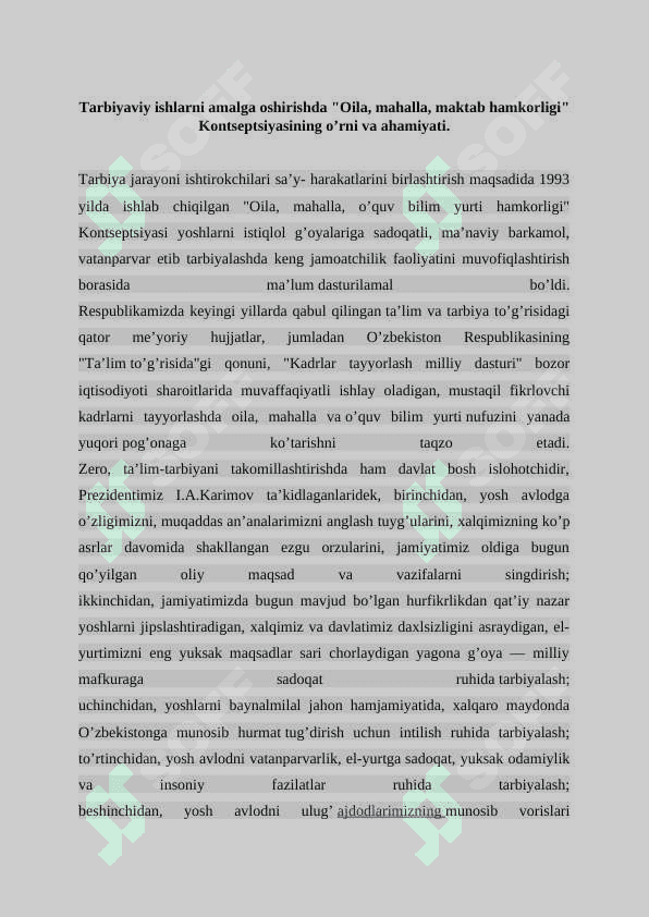 Shaxsni tarbiyalashda oila, maktab va mahallaning hamkorligi 5