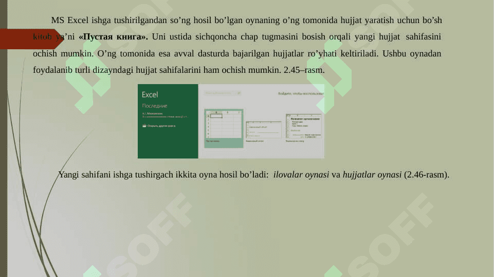 MS EXCELDA VAROQLARI BILAN ISHLASH 3
