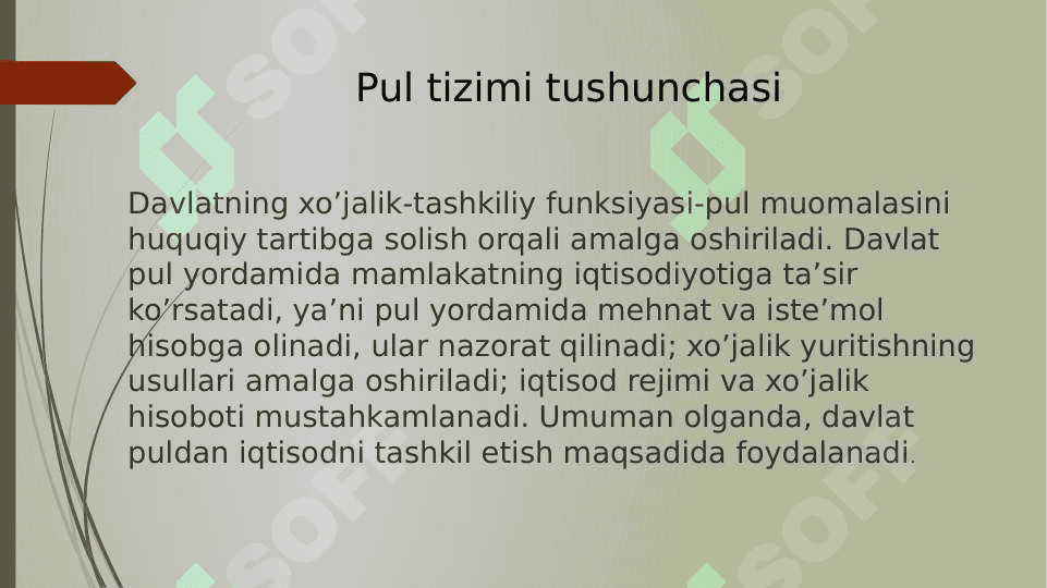 Pul va hisob-kitoblar tizimi 3