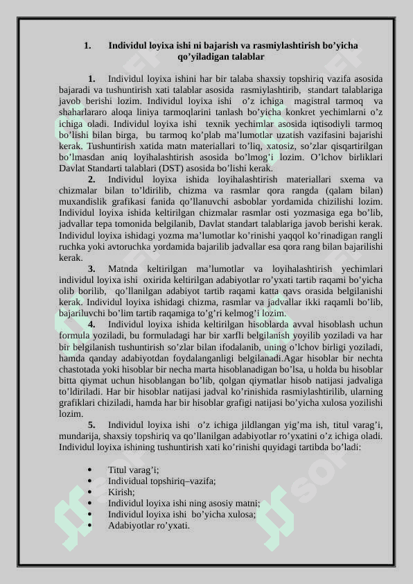 "Andijon - Sirdaryo" INDIVIDUAL LOYIXA ISHI 5