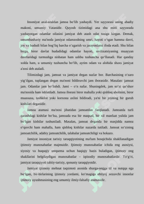 Jamiyat falsafasi 2