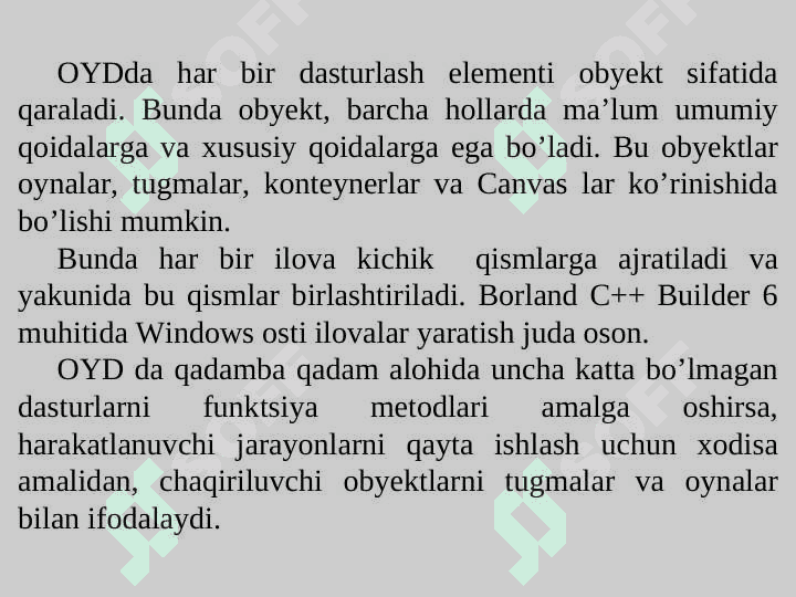 Borland C++ Builder 6 muhiti. Standard, Additional va System xususiyatlari. 3