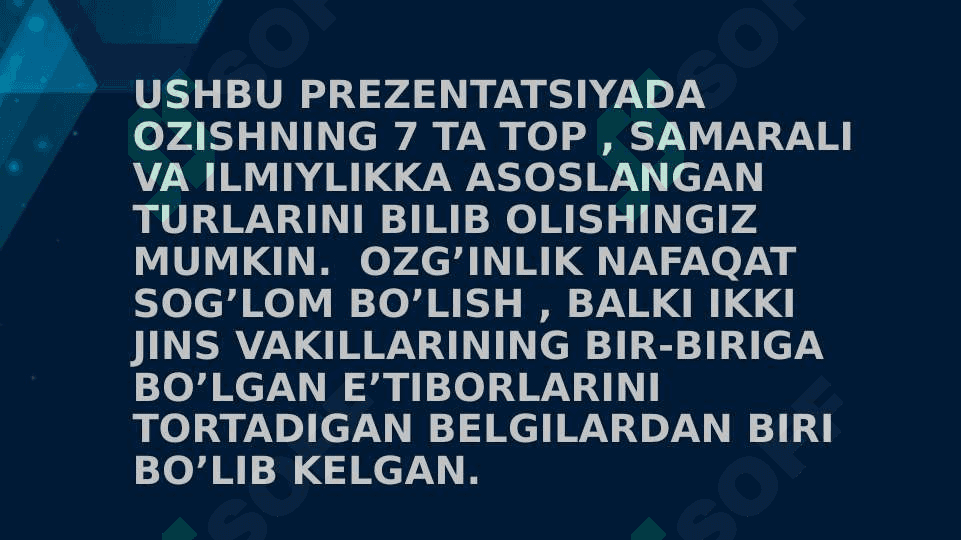 Ozishning top 7 usuli (dietasiz) 2