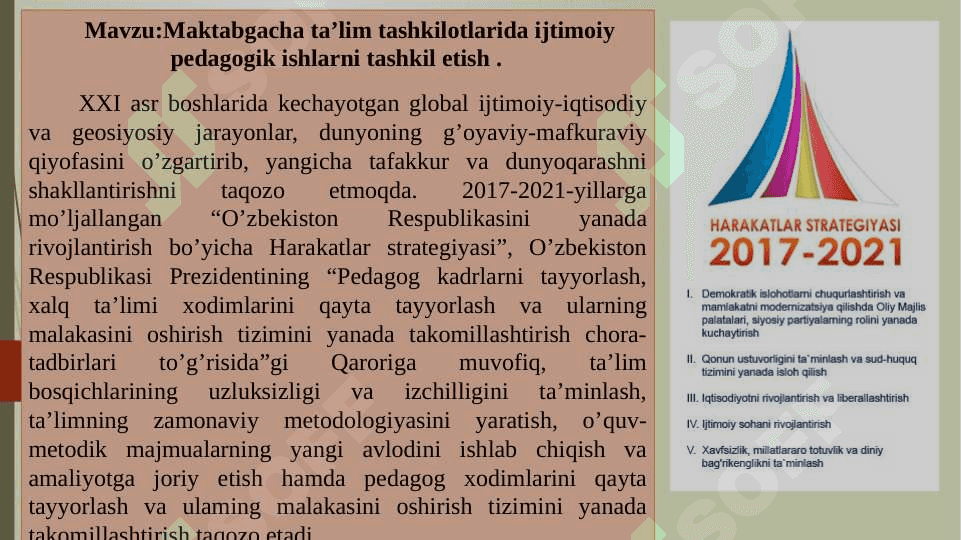 Maktabgacha ta’lim tashkilotlarida ijtimoiy pedagogik ishlarni tashkil etish 2