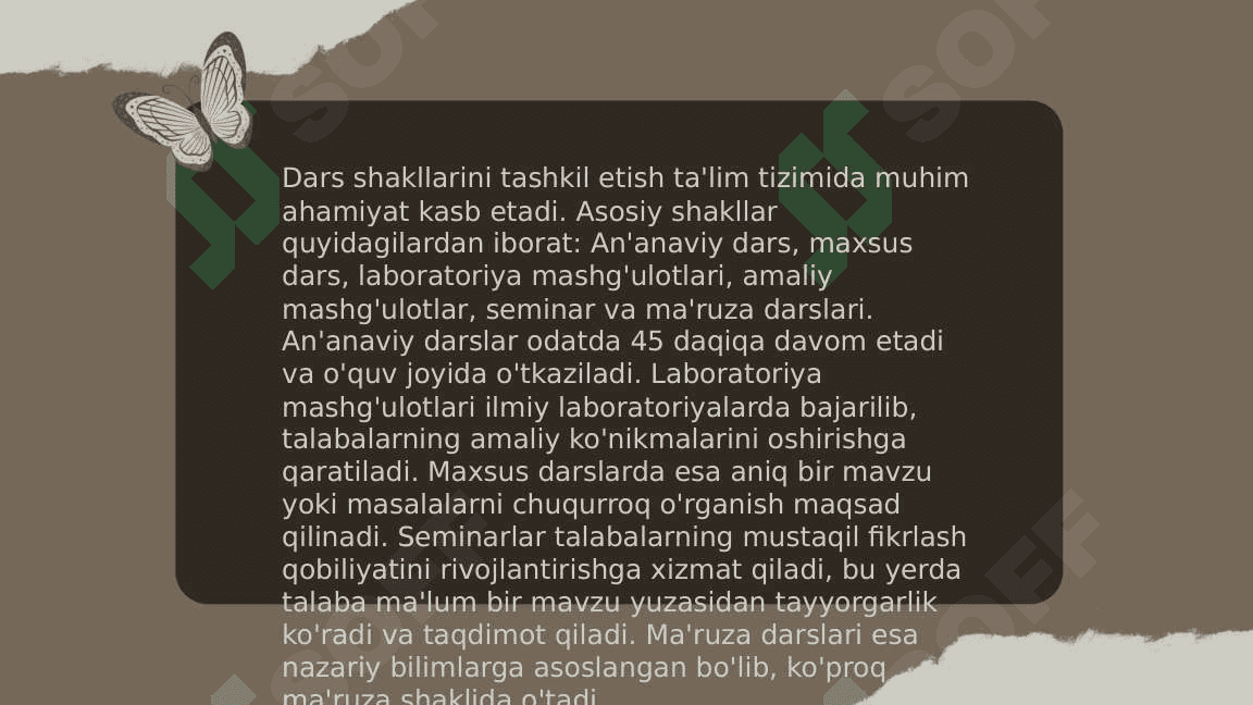 O‘QUV VA PEDAGOGIK AMALIYOTINI TASHKIL ETISH SHAKLLARI. 3