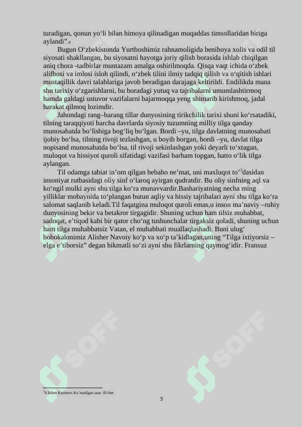 Abdulla Qodiriyning “O‘tkan kunlar “ asarida sifatlarning ishlatilishi 5