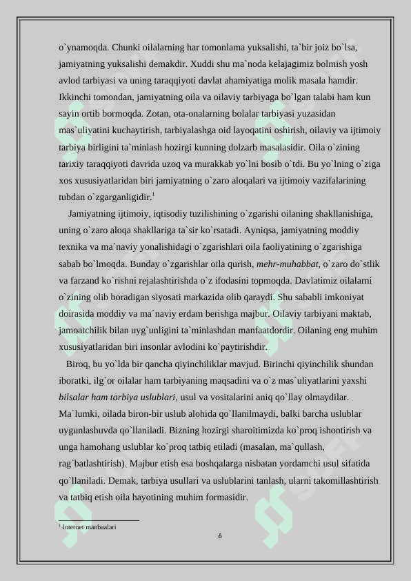 Mahallaning ijtimoiy-pedagogik o’rni 6