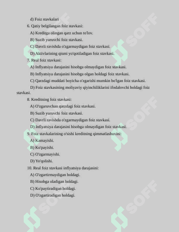 Testlar 2