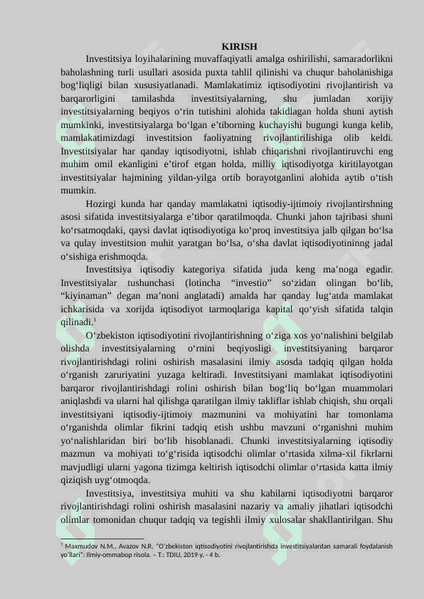 XORIJIY INVESTITSIYALARNI JALB QILISH USULLARI VA SHAKLLARI. 2