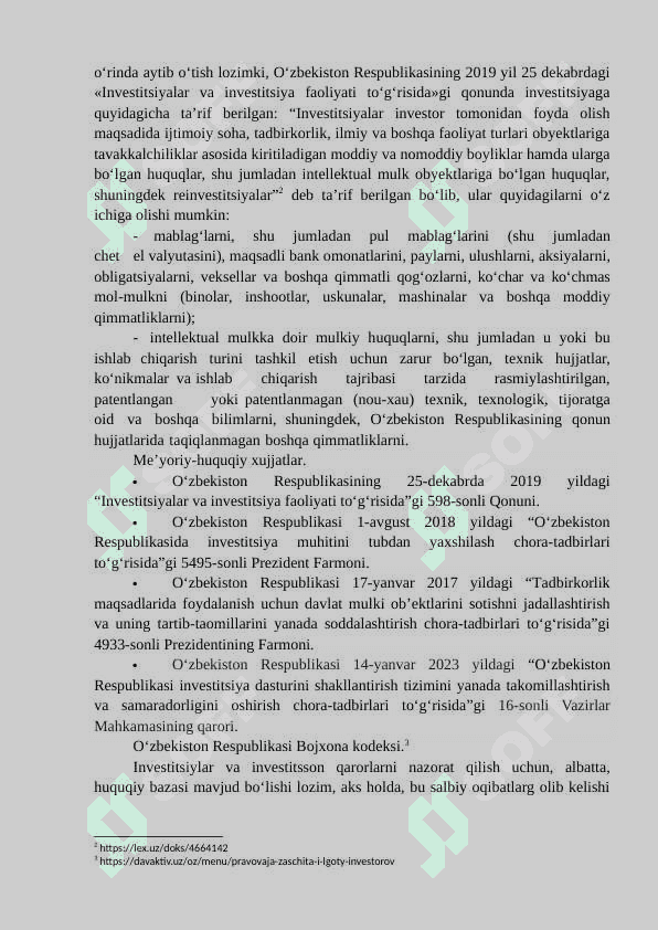 XORIJIY INVESTITSIYALARNI JALB QILISH USULLARI VA SHAKLLARI. 3