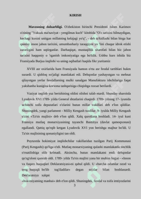 Fransiyada Burjua inqilobi 3