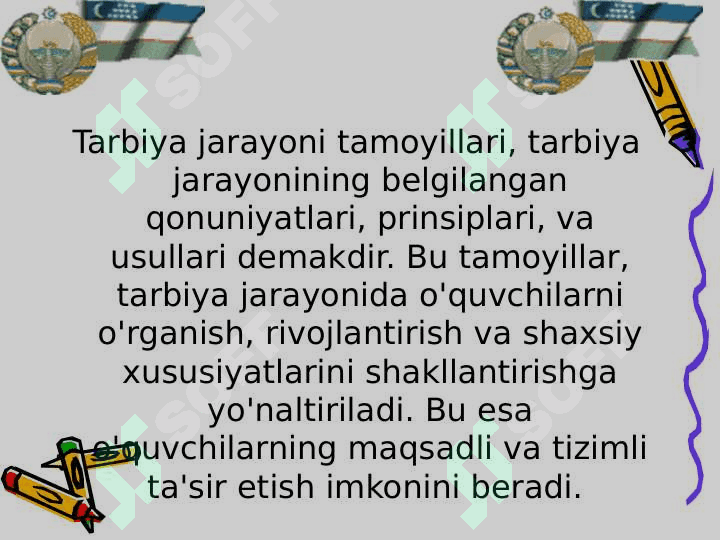 TARBIYA JARAYONI TAMOYILLARI 3
