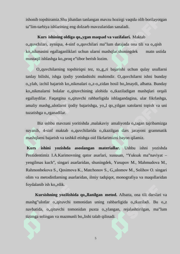 1-4-sinfda fe’l yasovchi qo’shimchalar mavzusini o’rganish 5