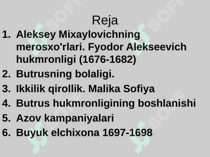 PYOTR I 5
