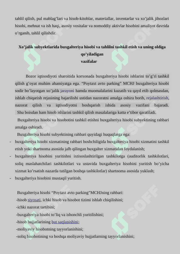 “BUXGALTERIYA HISOBI VA AUDIT” mavzusi bo'yicha amaliyot HISOBOTI 4