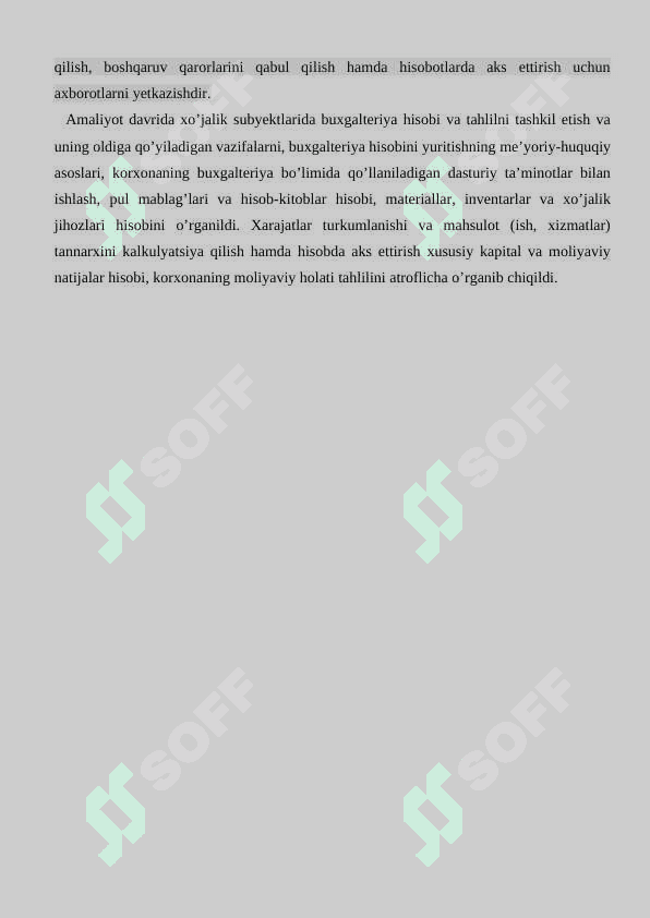 “BUXGALTERIYA HISOBI VA AUDIT” mavzusi bo'yicha amaliyot HISOBOTI 7