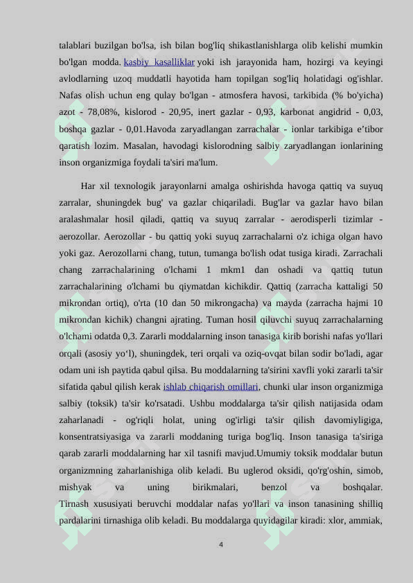 Zaharli moddalar 4