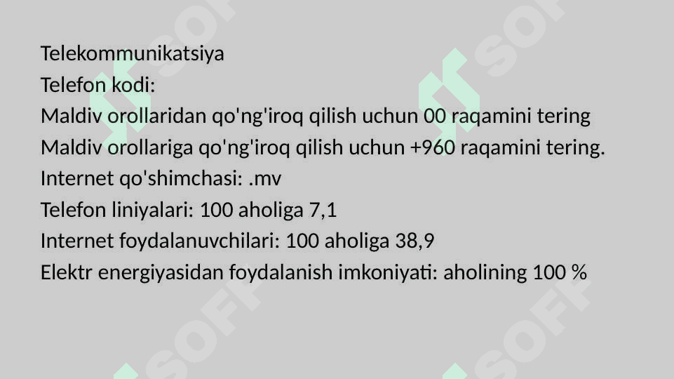 Maldiv orollari va uning bojxona siyosati 4