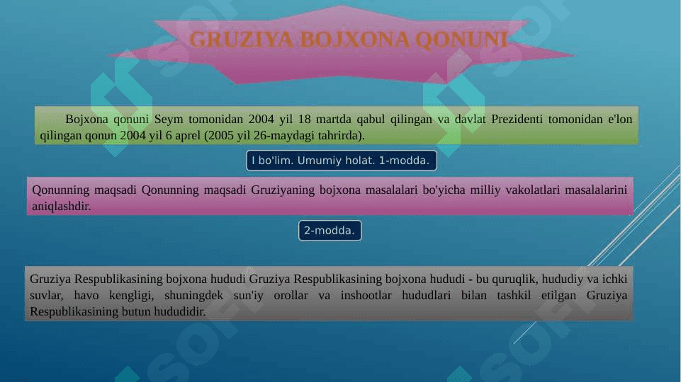 Gruziya bojxona siyosati 7