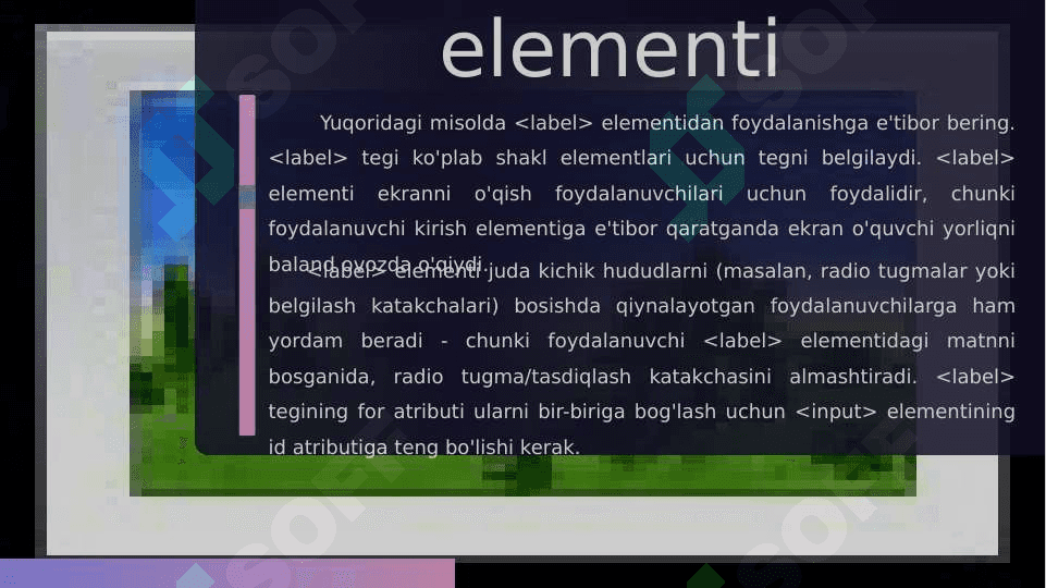HTMLda Formalar, Checkbox va radio buttonlar, GET va POSTning qo’llanilish va ularning bir-biridan farqi 8