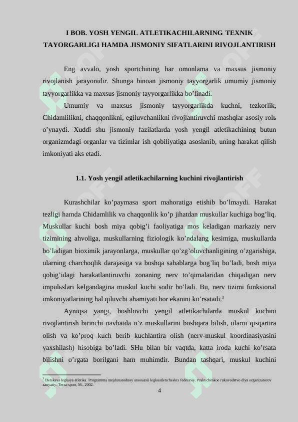 Yugurish turlari texnikasini o’rgatishni takomillashtirish 4
