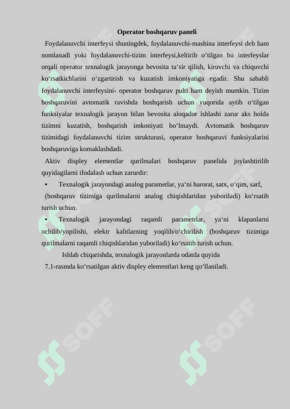 Foydalanuvchi interfeysining turlari 2