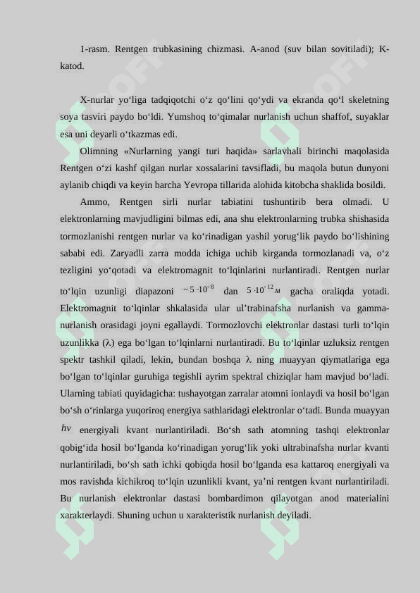 RENTGEN NURLARI VA UNING DIFRAKSIYASI 3