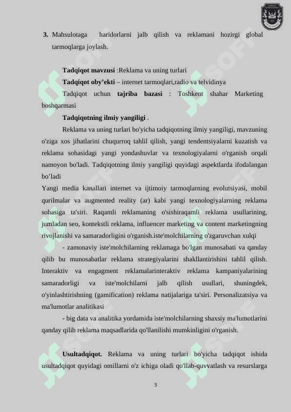 Reklama va uning turlari 5