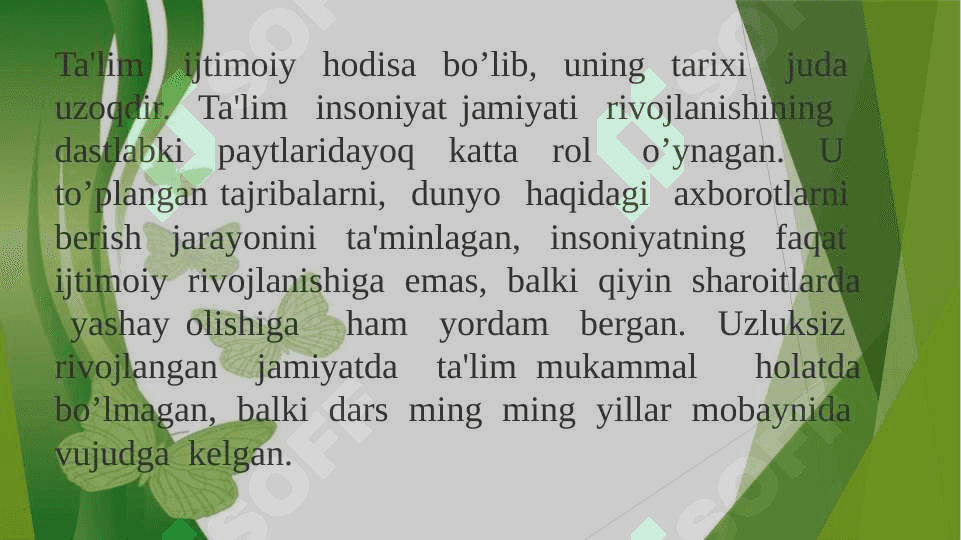 Ta’limni tashkil etish turlari va shakllari 3