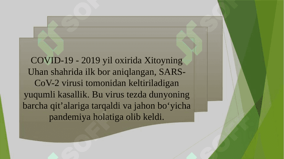 COVID-19, Gripp, Gepatit, va OITV/OITS – XXI asr muammolari 3