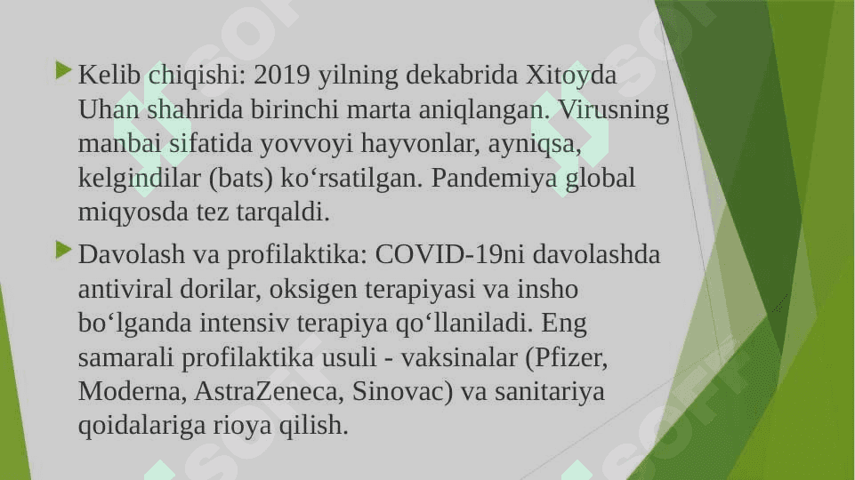 COVID-19, Gripp, Gepatit, va OITV/OITS – XXI asr muammolari 6