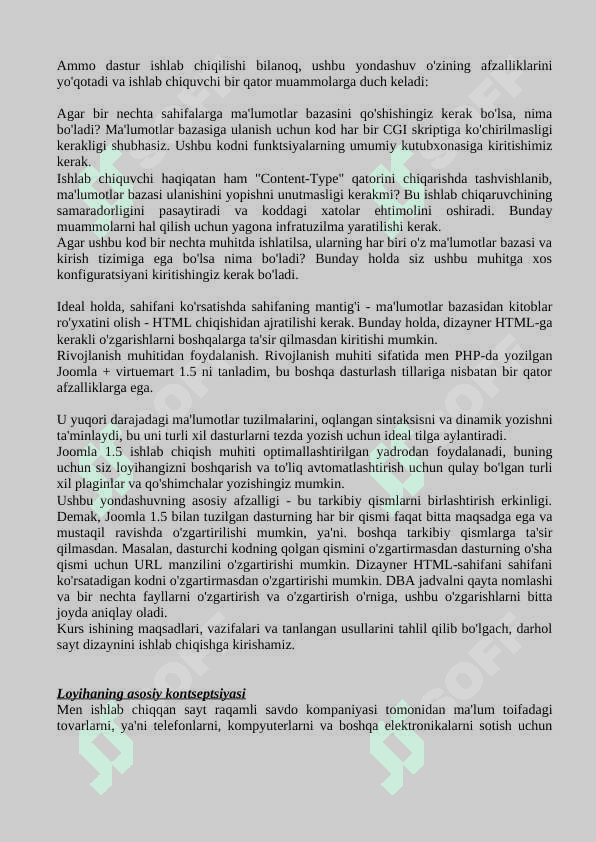 “OpenShop” internet-do'koni  web-saytini loyihalash 5