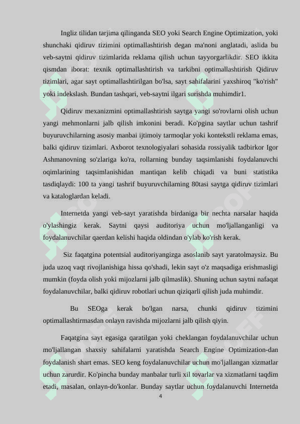 “Qahvaxona” saytini optimizatsiyalash va Google, Yandexda indeksatsiya qilish. 4