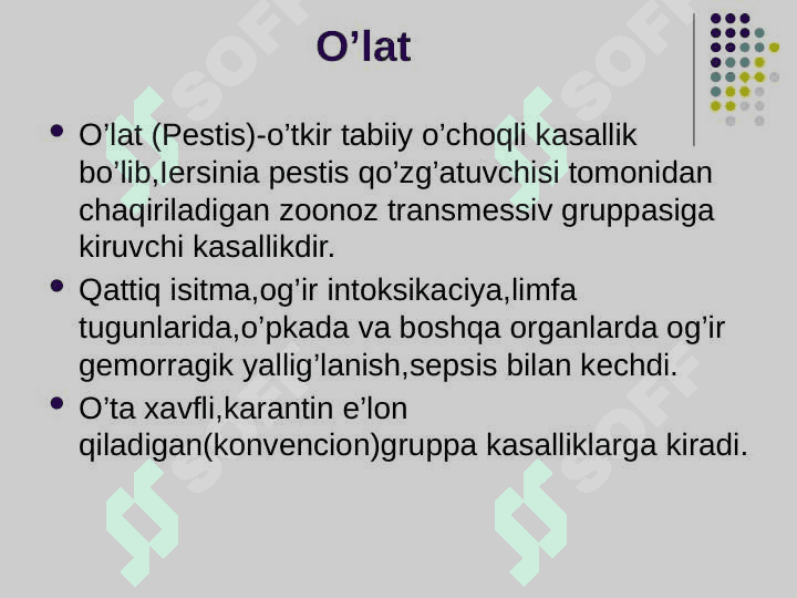 O‘lat infeksiyasi 2