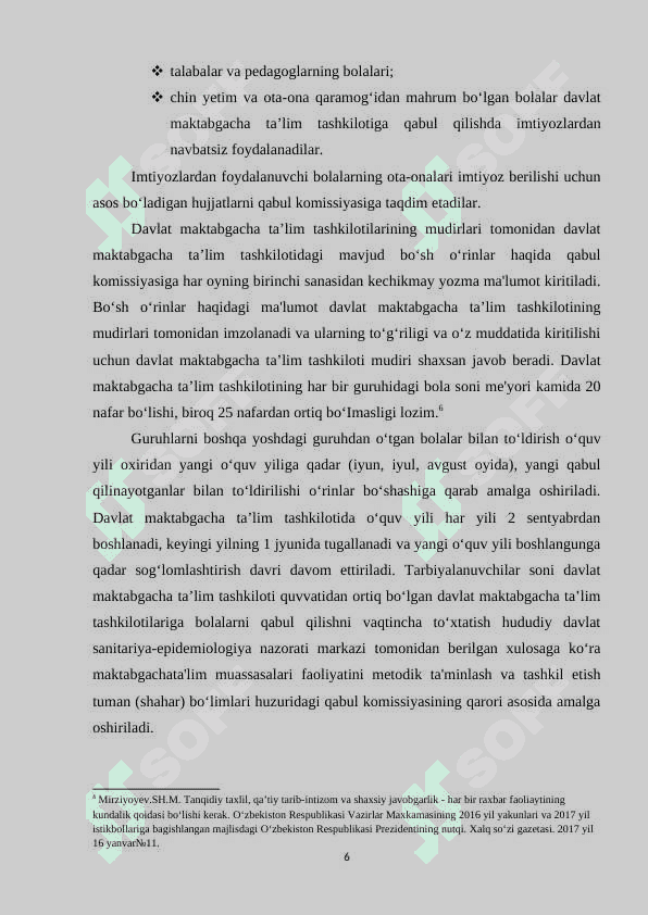 DAVLAT VA NODAVLAT MAKTABGACHA TA'LIM TASHKILOTLARINING O'ZIGA XOS XUSUSIYATLARI 6