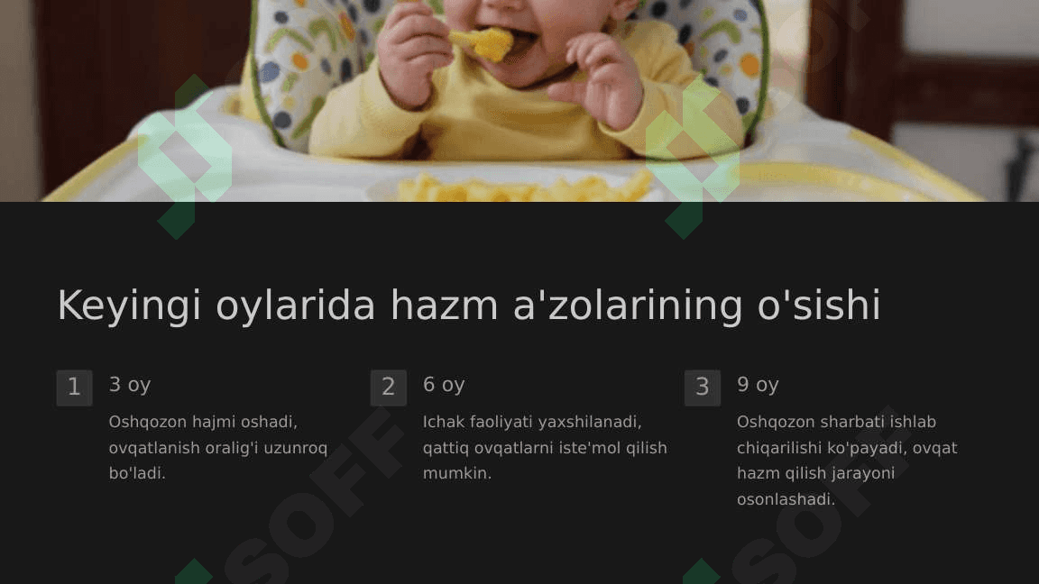 Hazm a'zolarining postnatal taraqqiyoti 5