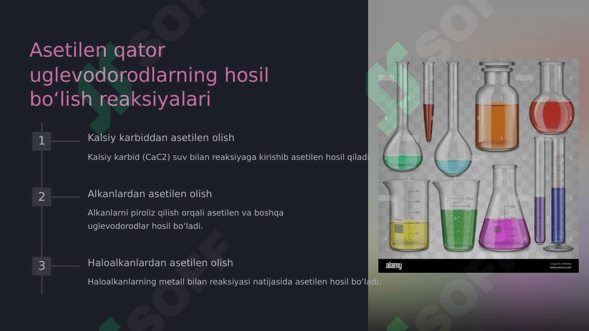 Asetilen qator uglevodorodlar ularning olinishi va xossalari ishlatilishi 4