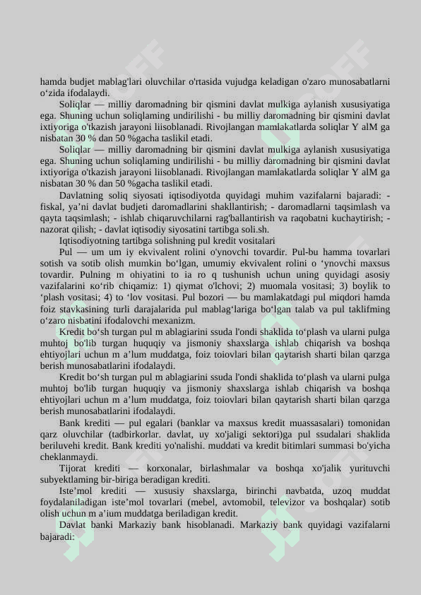 Iqtisodiyotni davlat tomonidan tartibga solishning mohiyati va zarurligi. 6