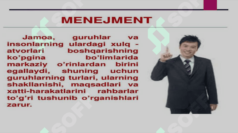 Menejment funksiyalari uslublari va texnologiyalari 4