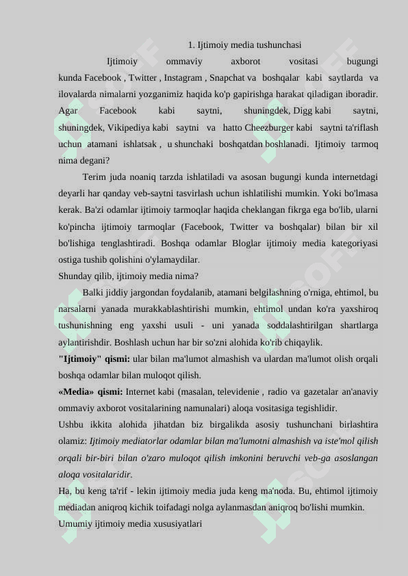 Ijtimoiy mediani baxolash 2