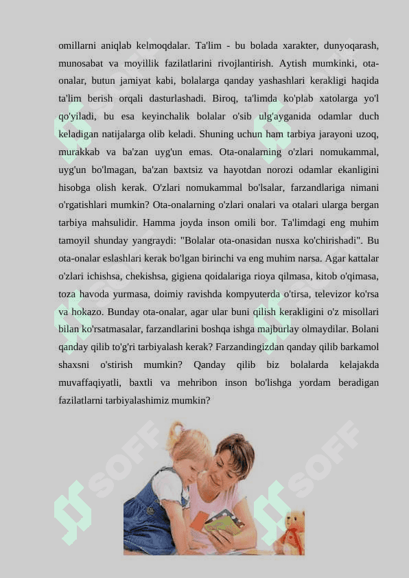Uch yoshli bolalarning psixologik xususiyatlari 5