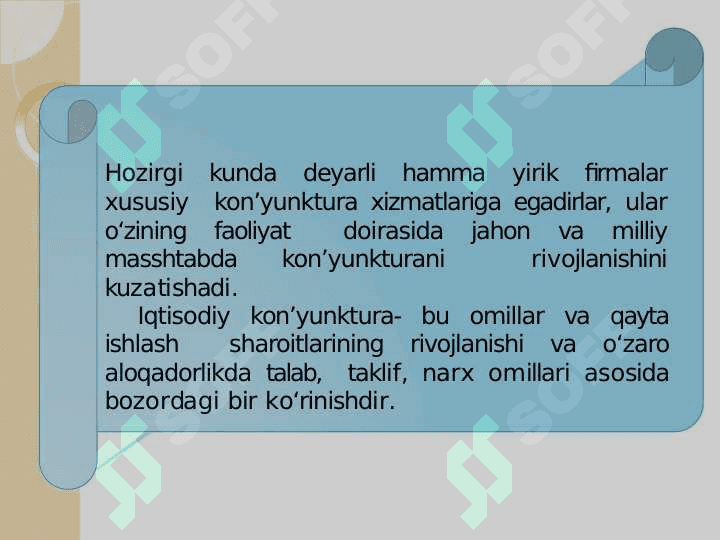 BOZOR KON’YUNKTURASINI TADQIQ ETISH VA BASHORAT QILISH. 3