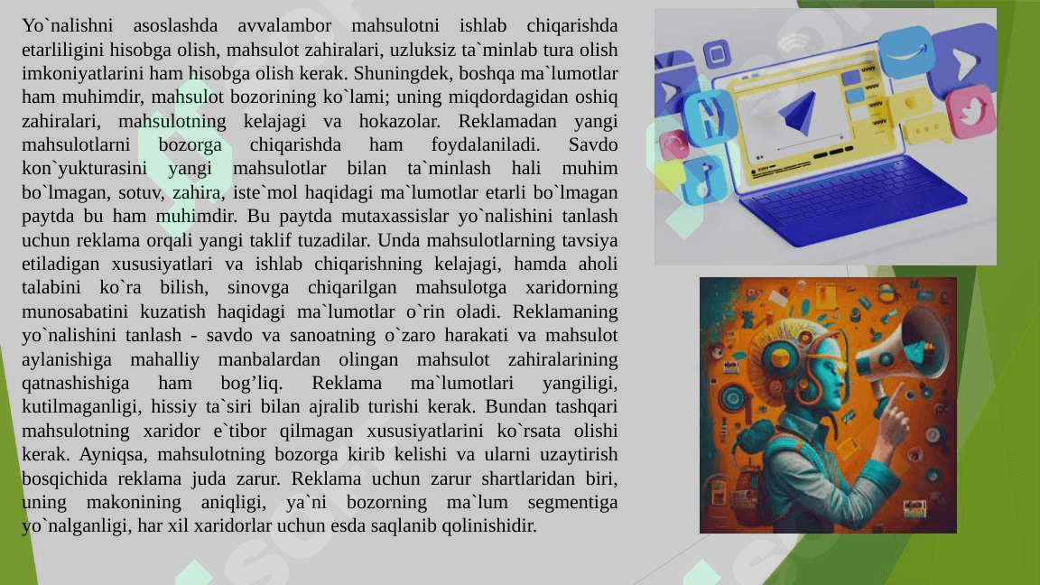 Reklamaning ijtimoiy mazmun mohiyati 4