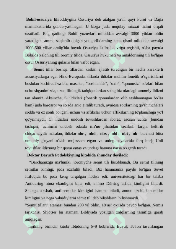 Semit tillar guruhi 2